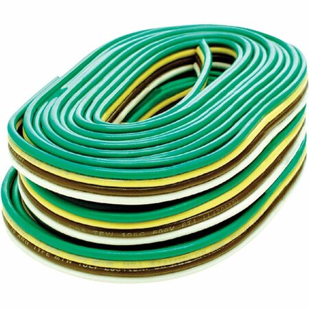 REESE TOWPOWER 25 Ft. 16/18 Ga. 4-Flat Bonded Primary Wire 85205